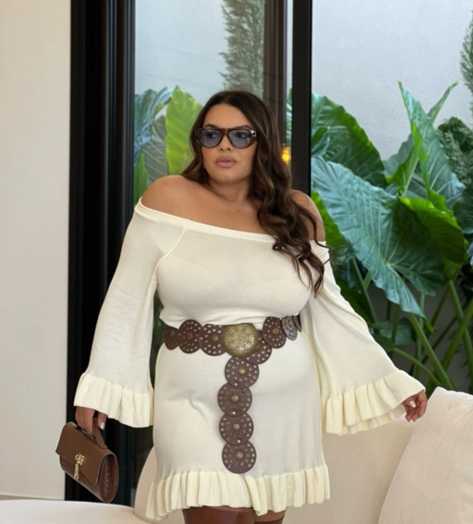 Vestido Babados Boho