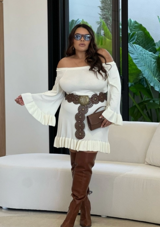 Vestido Babados Boho